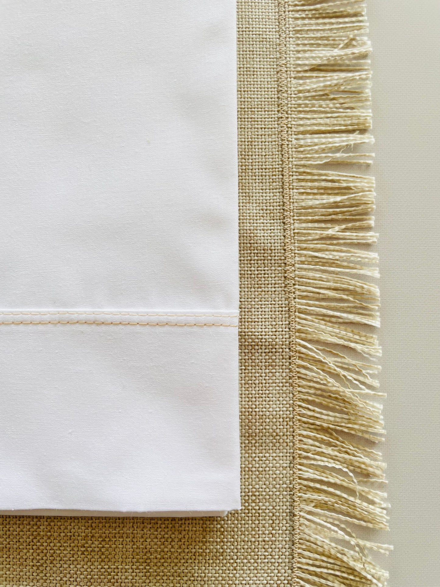 JUEGO INDIVIDUALES FLECOS BEIGE