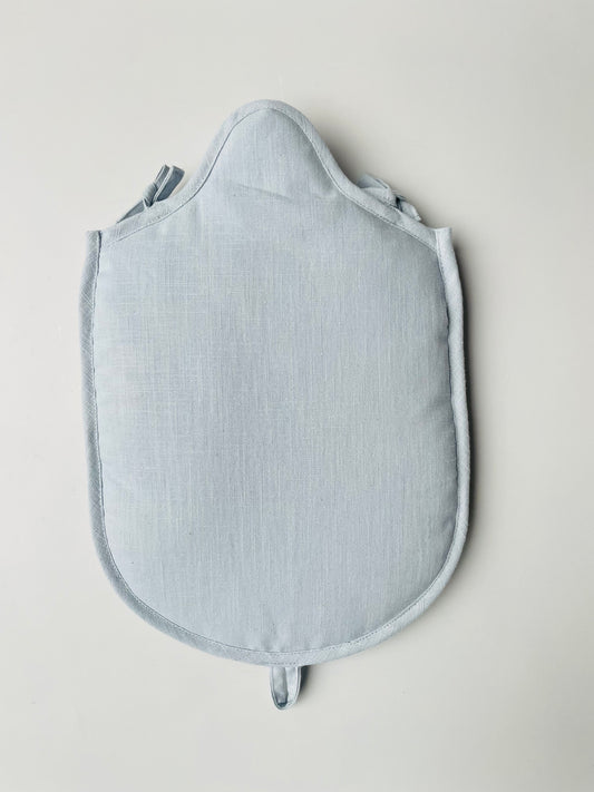 FUNDA GUATERO LINO GRIS PERLA
