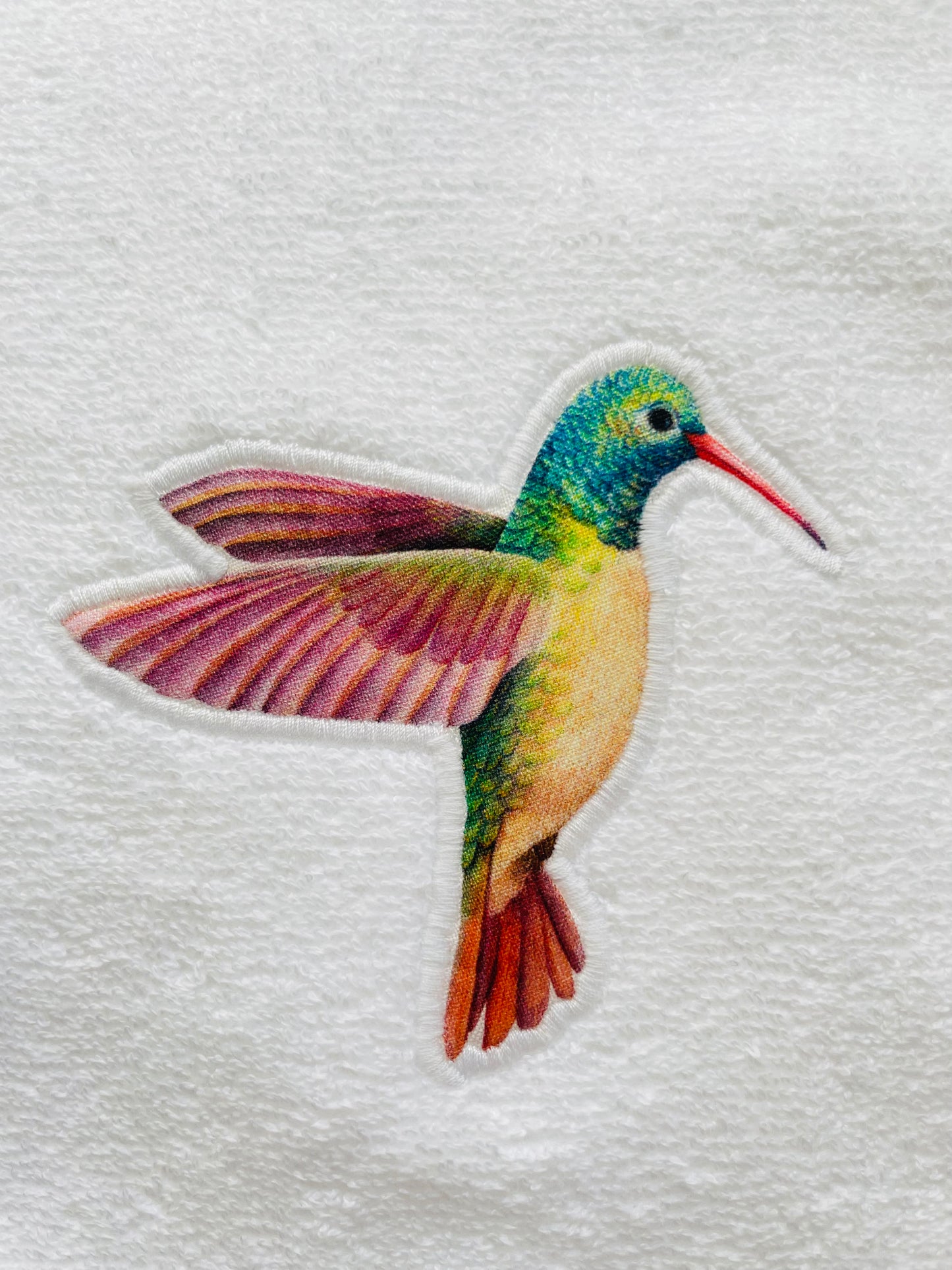 JUEGO DE TOALLAS COLIBRÍ