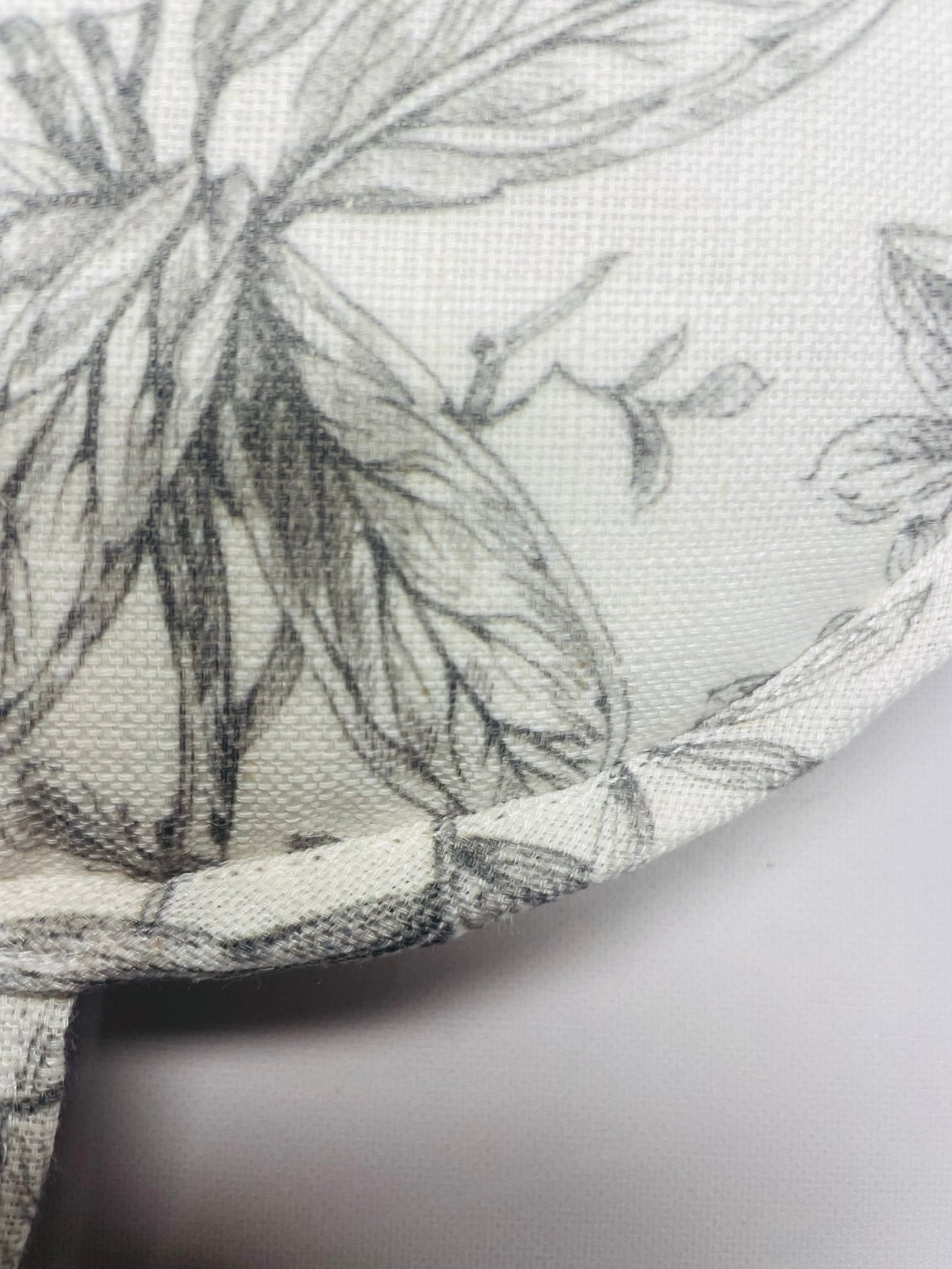 FUNDA GUATERO FLOR GRIS