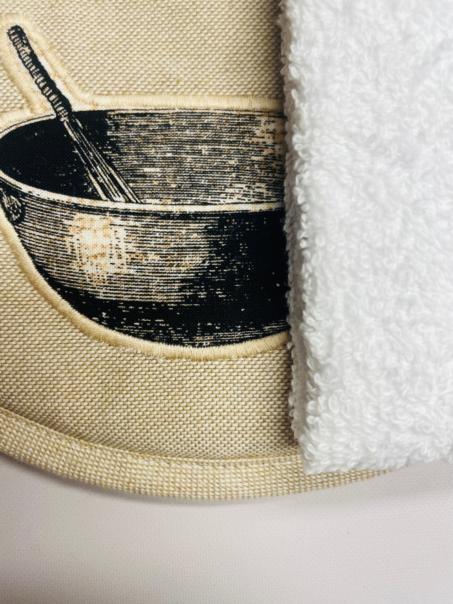 SET PAÑO DE COCINA CON TOMA OLLAS NEG