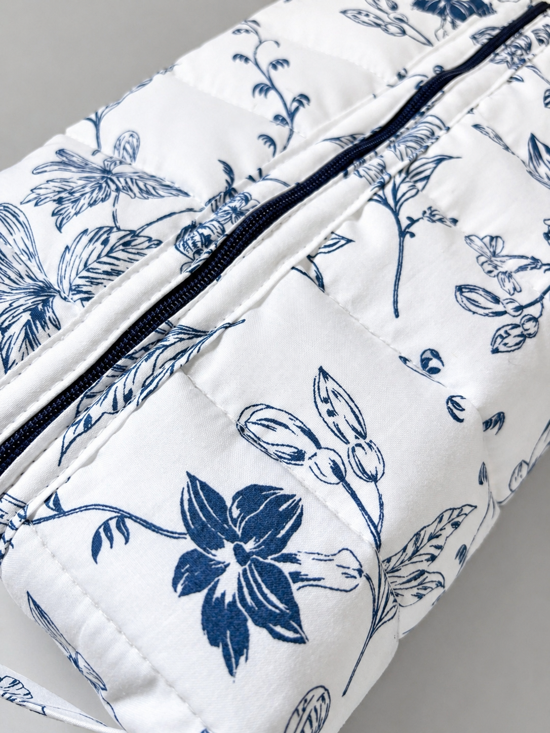 ESTUCHE-COSMETIQUERO FLOR AZUL