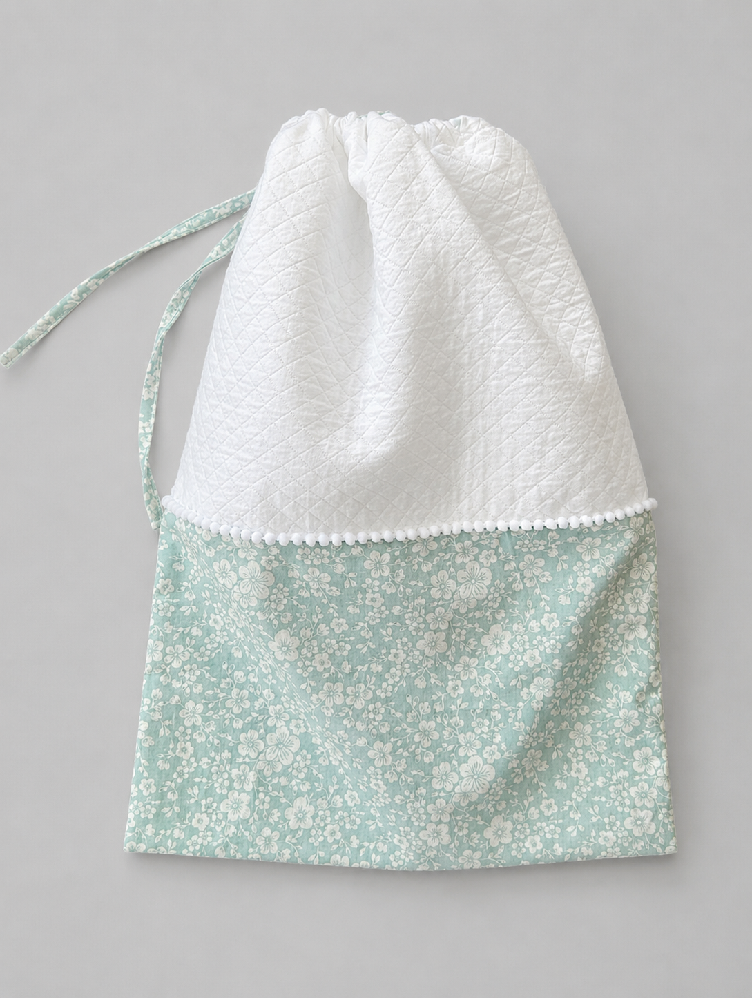 BOLSA GÉNERO FLOR AGUA