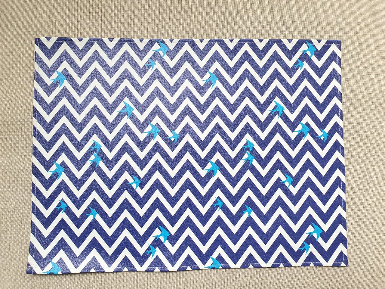 SET 4 INDIVIDUALES CUERINA ZIG ZAG LB