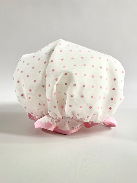 GORRA DE BAÑO PUNTO ROSA