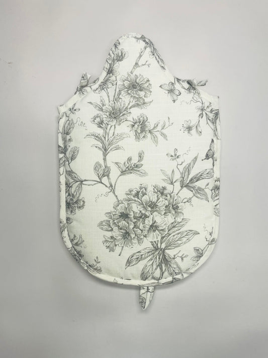 FUNDA GUATERO FLOR GRIS