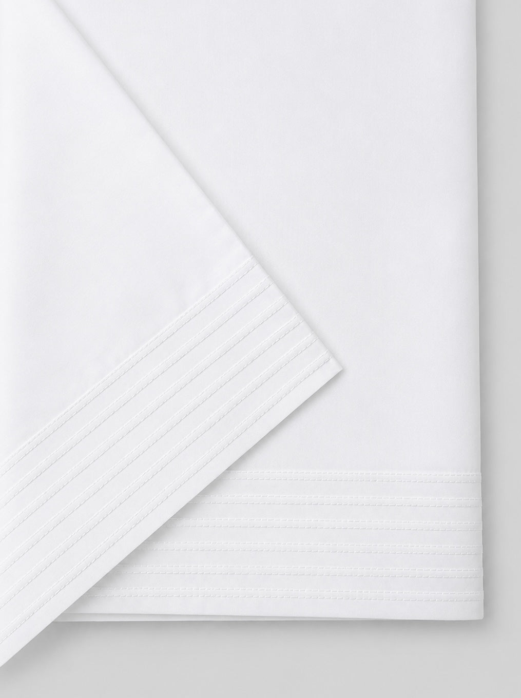 JUEGO DE SÁBANAS PESPUNTE RECTO BLANCO