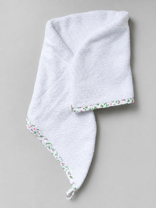 TOALLA PARA PELO FLOR VERDE