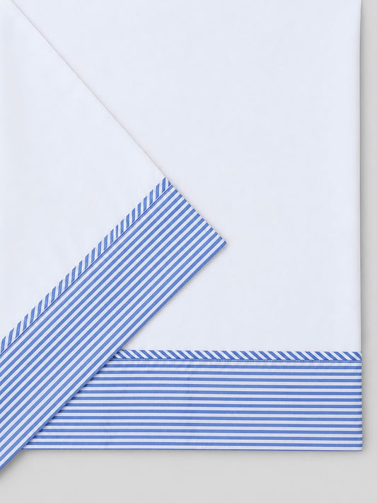JUEGO DE SÁBANAS RAYAS AZUL