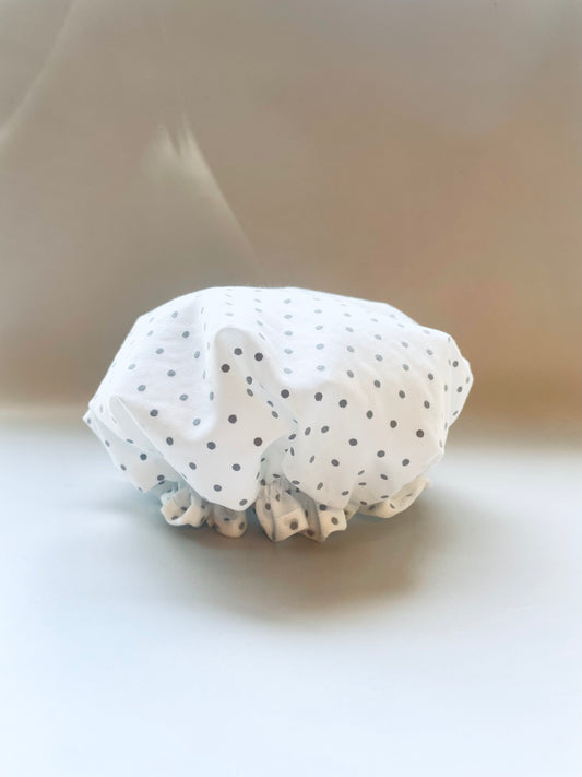 GORRA DE BAÑO PUNTOS GRIS