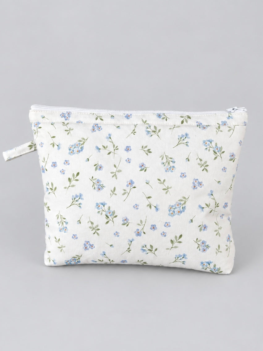 ESTUCHE-COSMETIQUERO FLOR CELESTE
