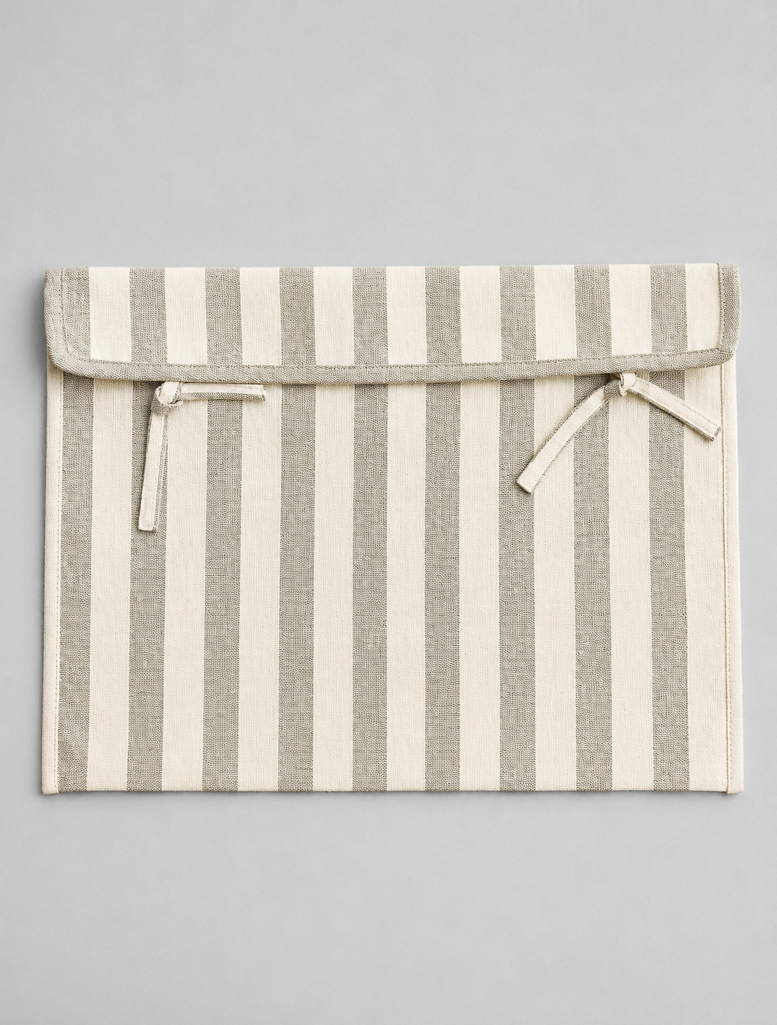 PORTA ROPA INTERIOR RAYAS BEIGE