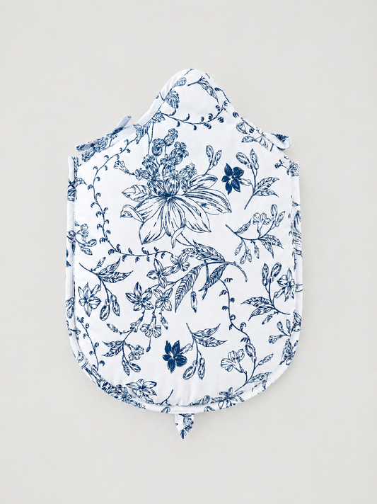 FUNDA GUATERO FLOR AZUL
