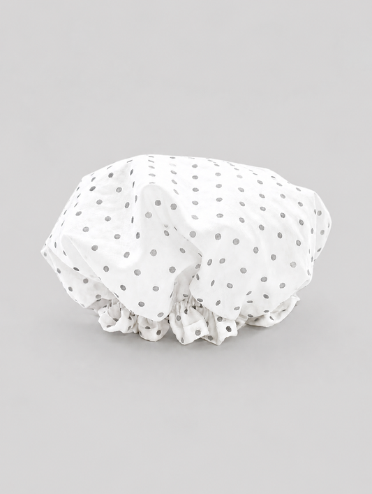 GORRA DE BAÑO PUNTOS GRIS