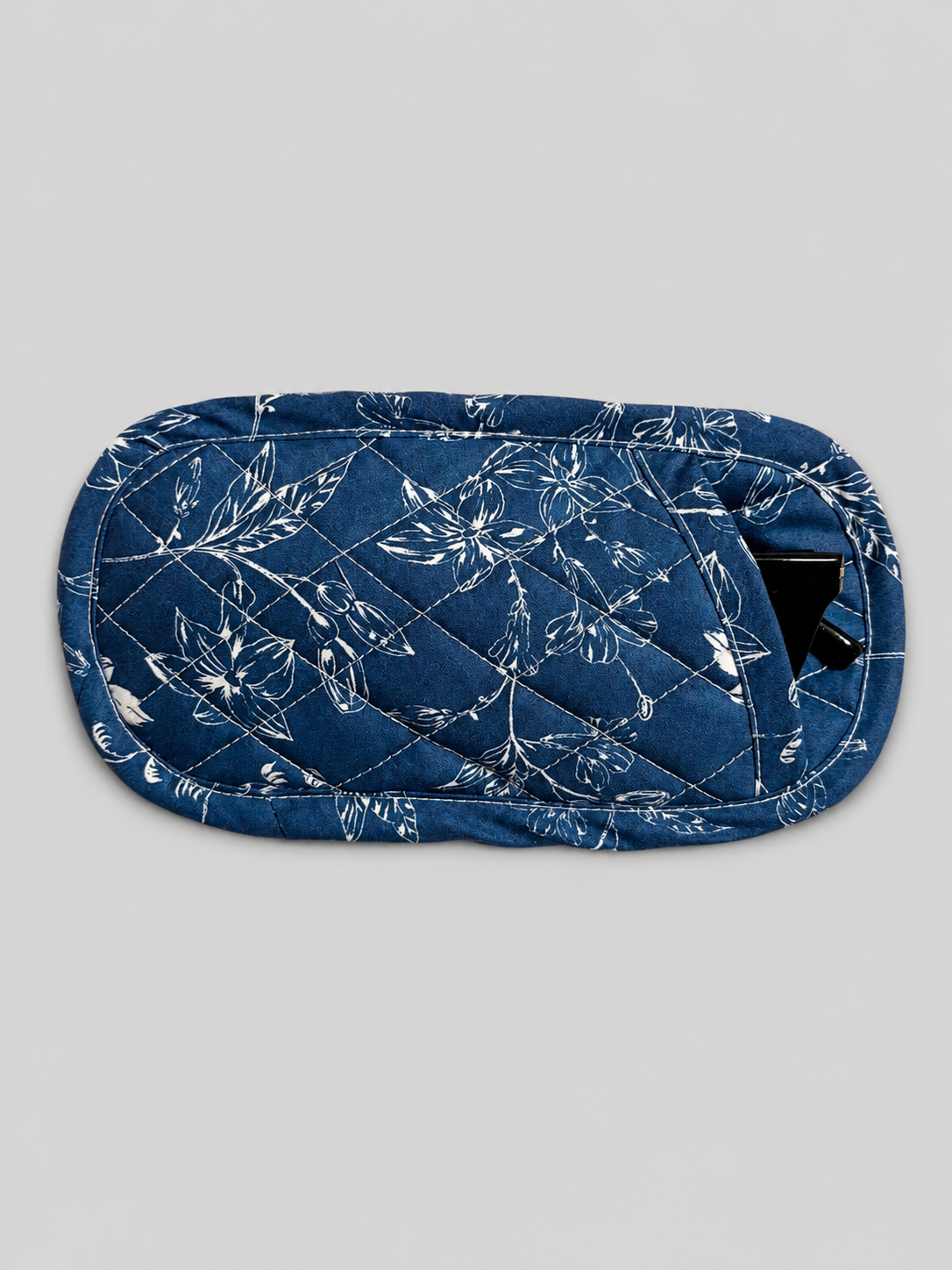 FUNDA ANTEOJOS FLOR AZUL