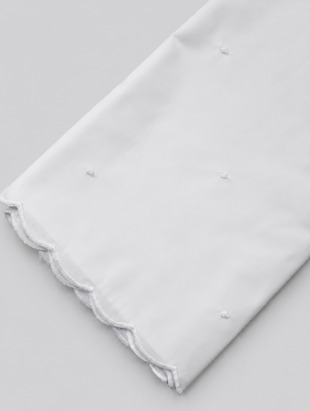 JUEGOS DE SÁBANAS PUNTOS BORDADOS BLANCOS