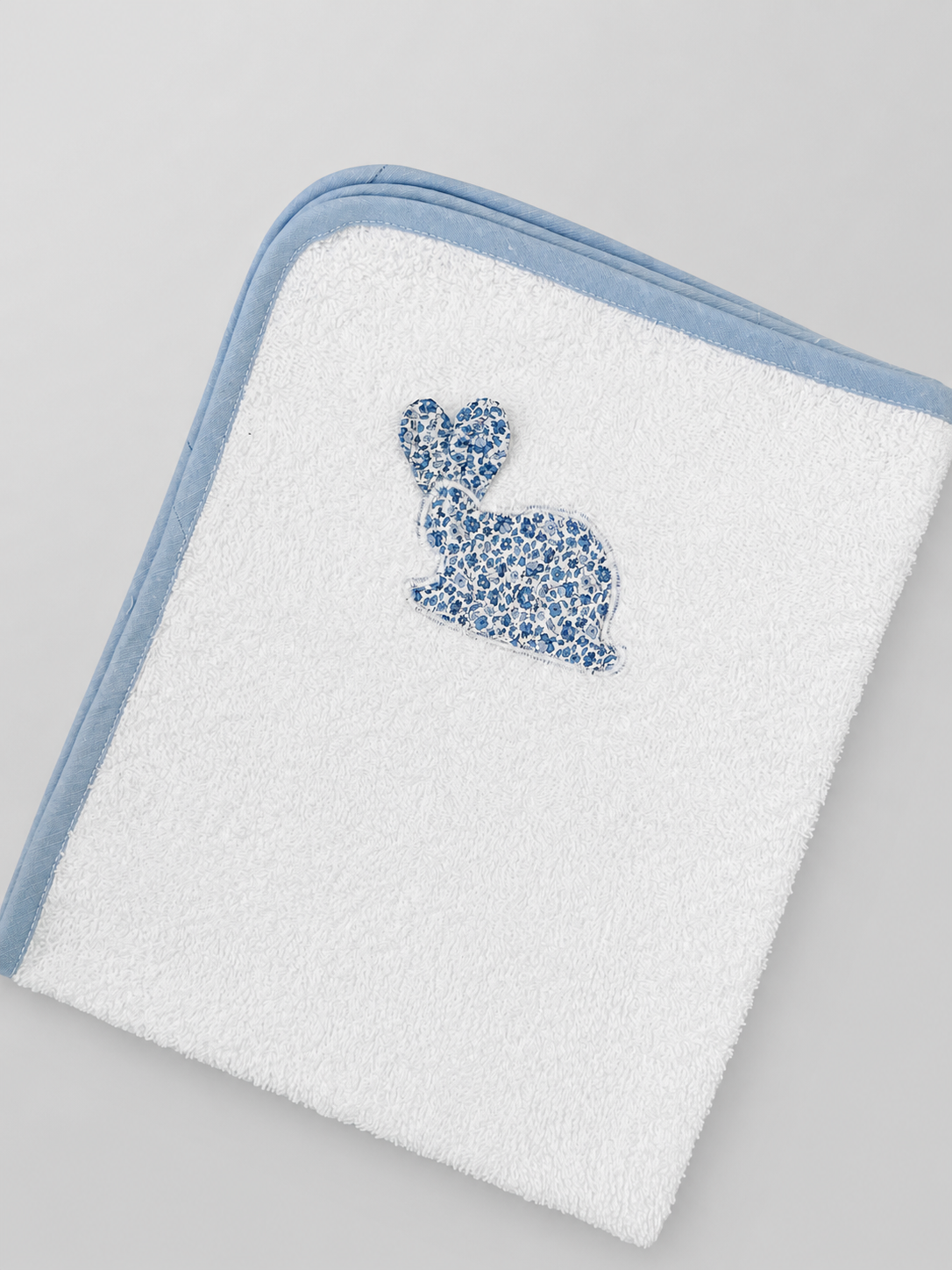 TOALLA MUDADOR FLOR AZUL