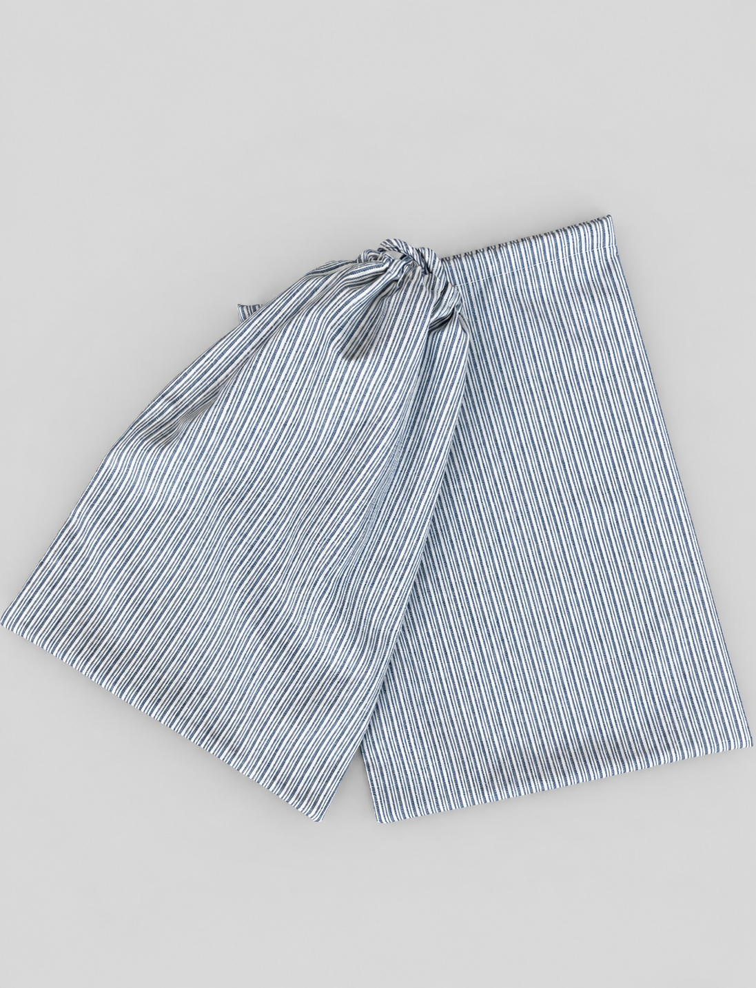 PAR BOLSAS GÉNERO RAYAS GRIS ANCHA