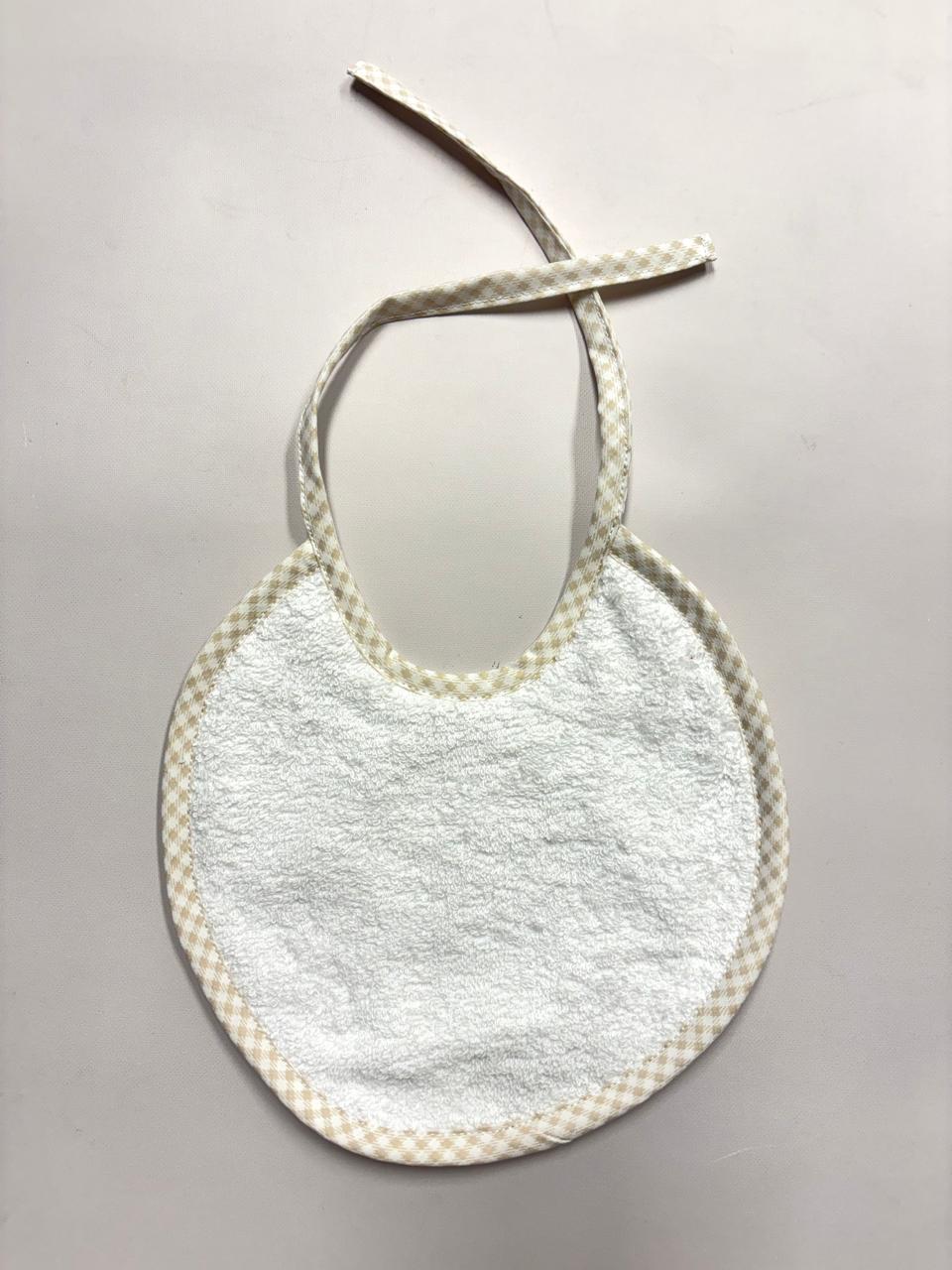 BABERO CUADROS BEIGE
