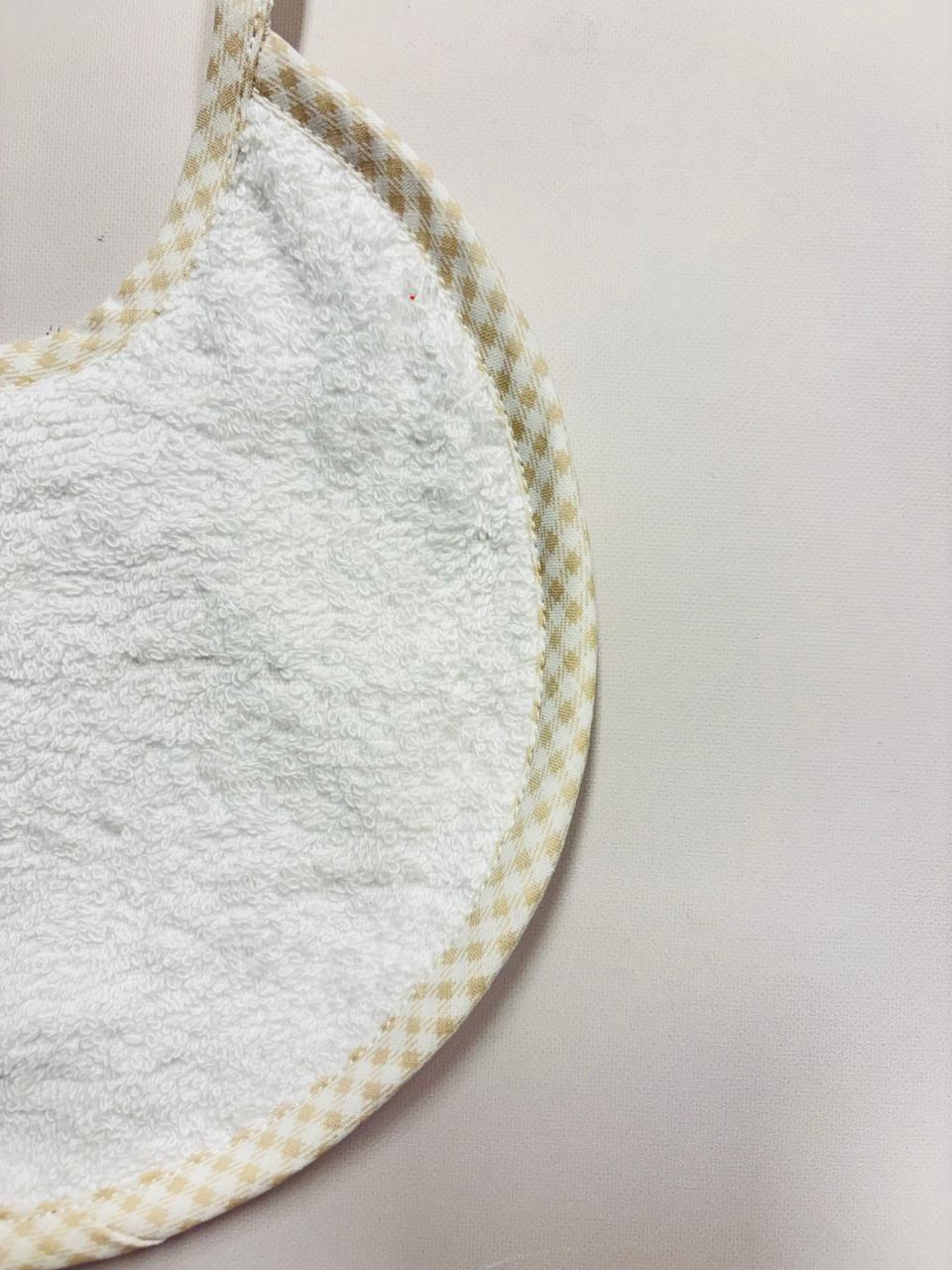 BABERO CUADROS BEIGE