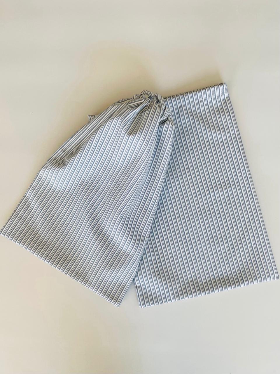 PAR BOLSAS GÉNERO RAYAS GRIS ANCHA